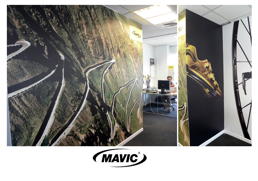 Mavic rotulación oficina